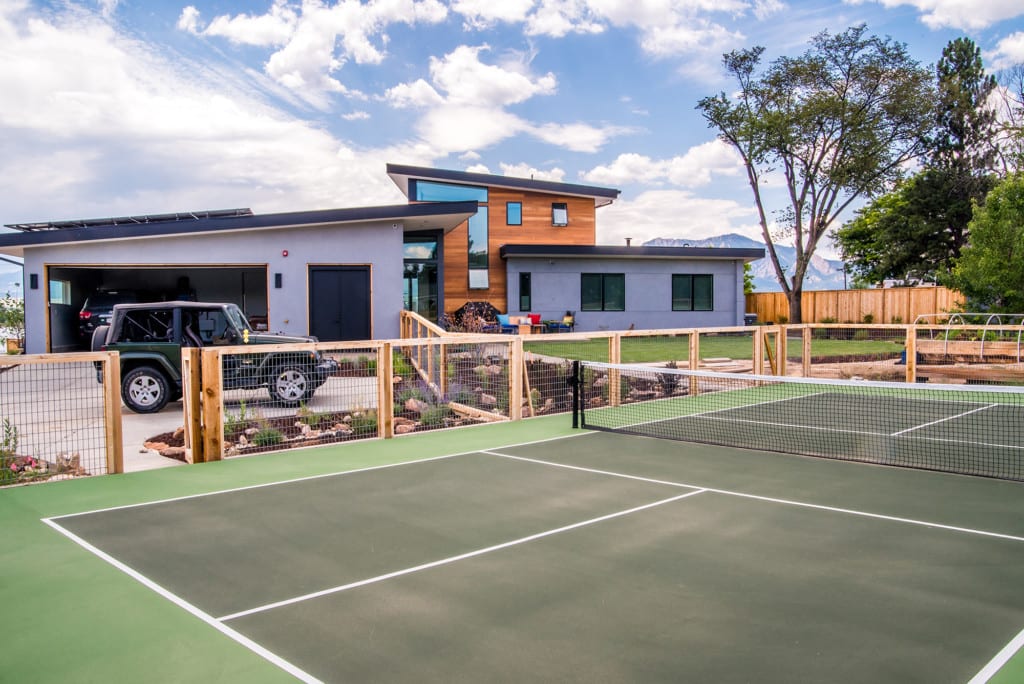 Lakeview Home Tennis Court