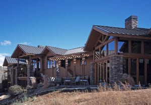 Exterior of custom built ranch home