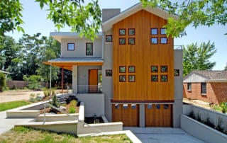 Denver modern custom home exterior