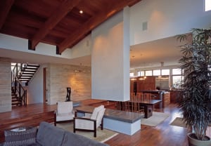 Open living space in Colorado Green custom home